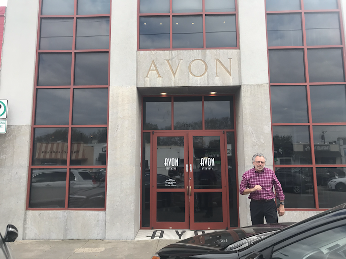Avon Cleaners storefront on Lovers Lane in Dallas, with the AVON name above the entrance