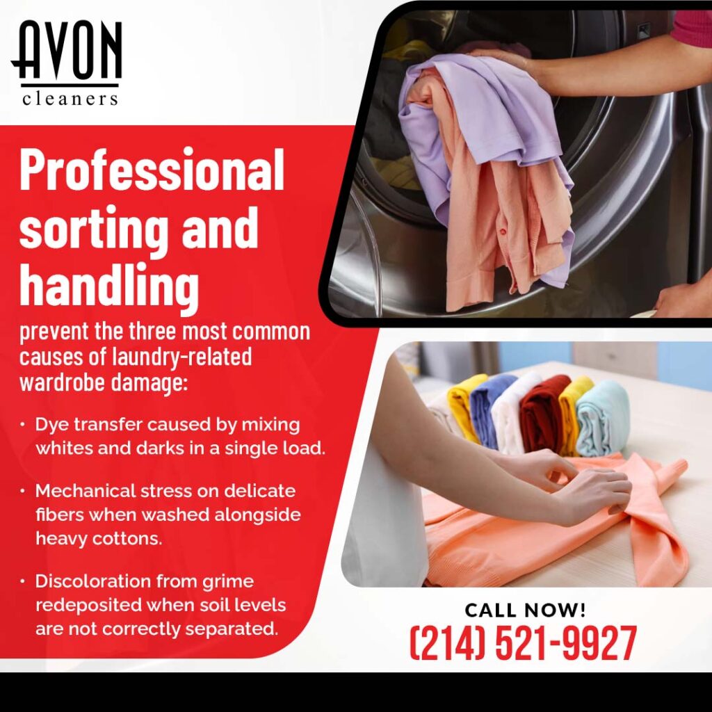 Wash and Fold Laundry: How Proper Sorting and Handling Protect Fabrics 2 Professional sorting and handling